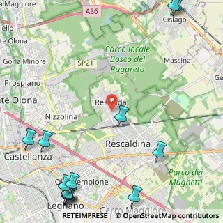 Mappa Via Don Luigi Sormani, 20027 Rescaldina MI, Italia (3.53385)