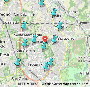 Mappa 20831 Lissone MB, Italia (2.18333)