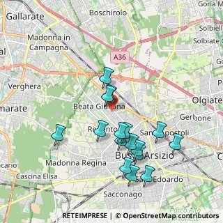 Mappa Via Alpe di Siusi, 21052 Busto Arsizio VA, Italia (1.84063)