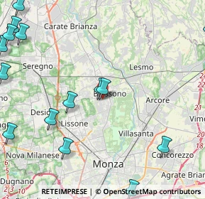 Mappa Via Casiraghi e Riboldi, 20853 Biassono MB, Italia (6.47813)