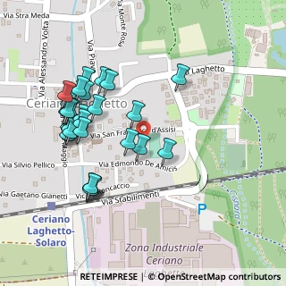 Mappa Via S. Francesco D'Assisi, 20816 Ceriano Laghetto MB, Italia (0.24643)