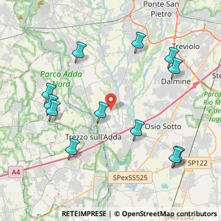 Mappa Via S. Fermo, 24042 Capriate San Gervasio BG, Italia (4.79167)