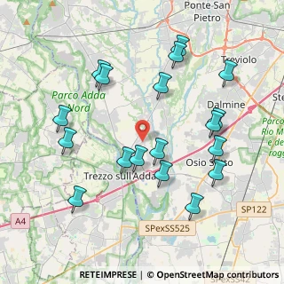 Mappa Via S. Fermo, 24042 Capriate San Gervasio BG, Italia (4.16389)
