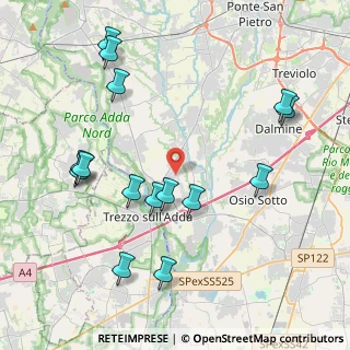 Mappa Via S. Fermo, 24042 Capriate San Gervasio BG, Italia (4.58333)