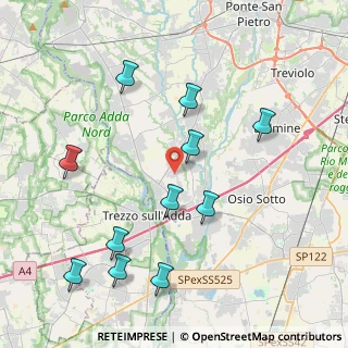 Mappa Via S. Fermo, 24042 Capriate San Gervasio BG, Italia (4.42545)