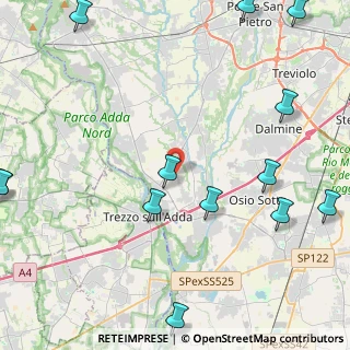 Mappa Via S. Fermo, 24042 Capriate San Gervasio BG, Italia (6.45929)