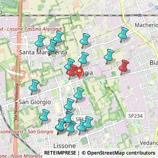 Mappa Via A. Catalani, 20851 Lissone MB, Italia (1.122)