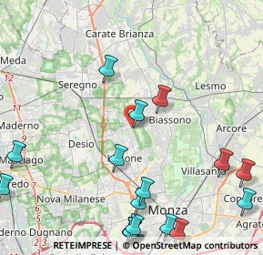 Mappa Via G. B. Vico, 20035 Lissone MB, Italia (5.99947)