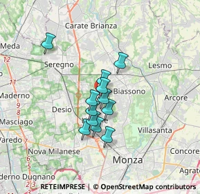 Mappa Via G. B. Vico, 20035 Lissone MB, Italia (2.35833)