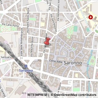 Mappa Via San Giuseppe, 21, 21047 Saronno, Varese (Lombardia)