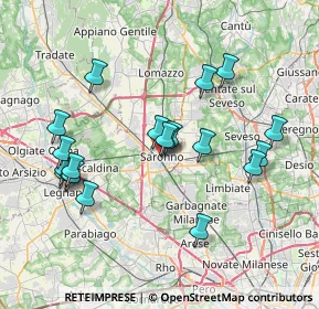 Mappa , 21047 Saronno VA, Italia (7.4285)
