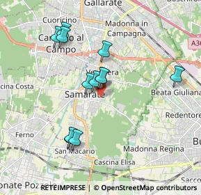 Mappa Via Lazzaretto, 21017 Samarate VA, Italia (1.7075)
