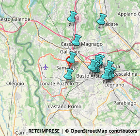 Mappa Via Lazzaretto, 21017 Samarate VA, Italia (6.33857)