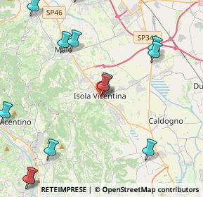 Mappa 36033 Vicenza VI, Italia (6.6125)