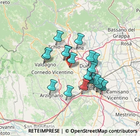 Mappa 36033 Vicenza VI, Italia (10.8845)