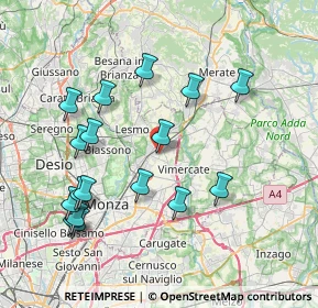Mappa Via Altiero Spinelli, 20862 Arcore MB, Italia (8.14)