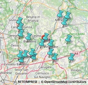 Mappa Via Altiero Spinelli, 20862 Arcore MB, Italia (7.86053)
