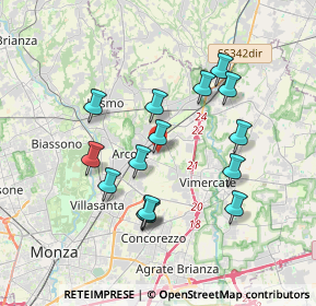 Mappa Via Altiero Spinelli, 20862 Arcore MB, Italia (3.328)