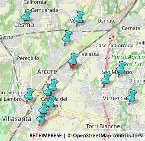 Mappa Via A. Spinelli, 20862 Vimercate MB, Italia (2.39692)