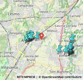 Mappa Via A. Spinelli, 20862 Vimercate MB, Italia (2.0465)