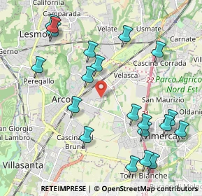 Mappa Via A. Spinelli, 20862 Vimercate MB, Italia (2.3745)