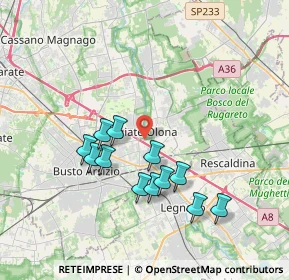 Mappa Via S. Genesio, 21057 Olgiate Olona VA, Italia (3.40583)