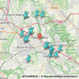 Mappa Via S. Genesio, 21057 Olgiate Olona VA, Italia (4.06235)