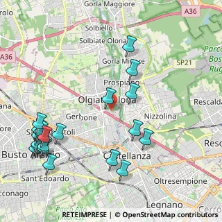 Mappa Via S. Genesio, 21057 Olgiate Olona VA, Italia (2.567)