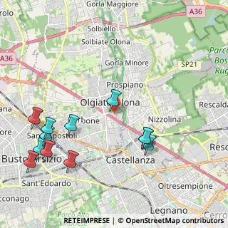 Mappa Via S. Genesio, 21057 Olgiate Olona VA, Italia (2.47167)
