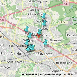 Mappa Via S. Genesio, 21057 Olgiate Olona VA, Italia (1.5425)