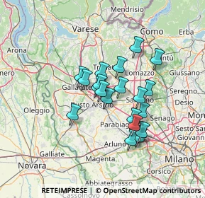 Mappa Via S. Genesio, 21057 Olgiate Olona VA, Italia (10.155)