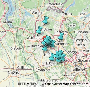 Mappa Via S. Genesio, 21057 Olgiate Olona VA, Italia (8.4575)