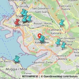 Mappa Via del Marcese, 34149 Trieste TS, Italia (2.47933)