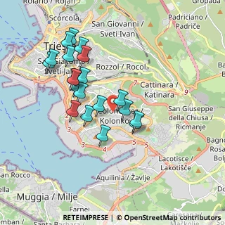 Mappa Via del Marcese, 34149 Trieste TS, Italia (1.7225)