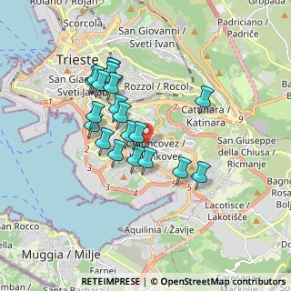 Mappa Via del Marcese, 34149 Trieste TS, Italia (1.522)