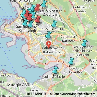 Mappa Via del Marcese, 34149 Trieste TS, Italia (2.7955)