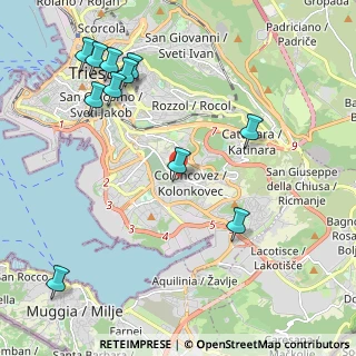 Mappa Via del Marcese, 34149 Trieste TS, Italia (2.51182)