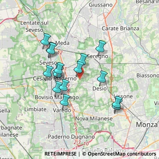 Mappa Via Forlanini, 20811 Cesano Maderno MB, Italia (3.22938)