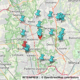 Mappa Via Forlanini, 20811 Cesano Maderno MB, Italia (4.159)
