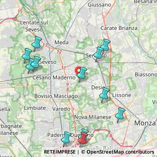 Mappa Via Forlanini, 20811 Cesano Maderno MB, Italia (5.12333)