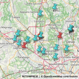 Mappa Via San Giacomo, 21047 Saronno VA, Italia (8.921)
