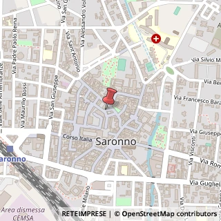 Mappa Piazzetta Schuster Cardinale, 12, 21047 Saronno, Varese (Lombardia)