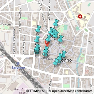 Mappa Piazza Alcide de Gasperi, 21040 Saronno VA, Italia (0.155)