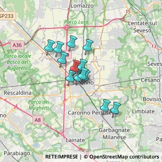 Mappa Piazza Alcide de Gasperi, 21040 Saronno VA, Italia (2.36923)