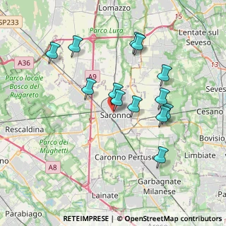 Mappa Piazza Alcide de Gasperi, 21040 Saronno VA, Italia (3.49231)