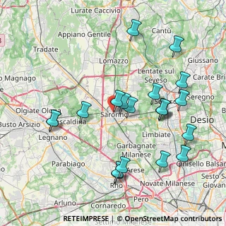 Mappa Piazza Alcide de Gasperi, 21040 Saronno VA, Italia (8.3875)