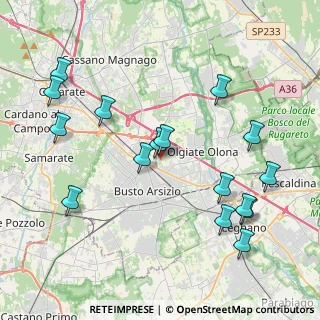 Mappa Via della Repubblica, 21057 Olgiate Olona VA, Italia (4.51438)