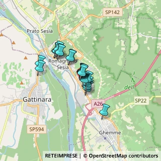 Mappa Via Brigata Alpina Taurinense, 28078 Romagnano Sesia NO, Italia (1.0555)