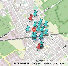 Mappa Via Vincenzo Bellini, 20027 Rescaldina MI, Italia (0.288)