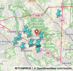 Mappa Via Trento, 20027 Rescaldina MI, Italia (3.32333)